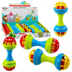 Rattle Teether For Babies Dumbbell Colorful