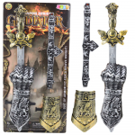 Knight Set Gladiator Sword Protectors Belt Decorated