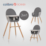 Krzesło do karmienia Colibro Scandi Onyx KR/CO/SCANDI/ON