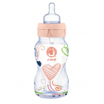Anti-colic feeding bottle Trendy 330ml peach