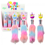 Unicorn Fur Ballpoint Pen Donut Fur Color 0.7mm Mix