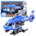 Police Helicopter Hook Stretcher Lights Sounds Blue 1:16
