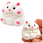 Soft Hamster Sensory Anti-Stress Squishy White 5cm