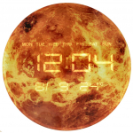 Planet mars oranžs 32cm cenu pulkstenis