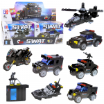 Construction Bricks Vehicles Transport SWAT 2in1 92-117 pcs.