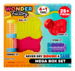 Wonder Factory Never Dry Dough & Sand Mega Box Set 595298-EUC