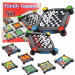 Games Set 7in1 Checkers Chinese Snakes and Ladders
