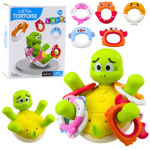 Interactive Turtle Bath Toy with Fountain and Colorful Circles