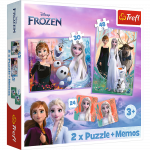 Puzzle - 2in1+memos  Princesses in their land - Disney Frozen 2 93335