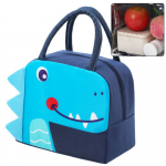 Thermal Insulating Breakfast Lunch Bag Dinosaur Blue 23cm