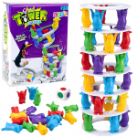 Crazy Penguins on the Tower Family Arcade Game Colorful