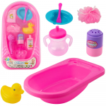 Puppenbadeset Badewannen-Badezubeh&ouml;r Rosa