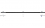 Kodarad Sapim CX-Ray Straight 2-2.3-0.9-2.0 x 298 mm