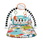 Kaartega m&auml;ngumatt Fisher-Price Glow and Grow Kick & Play Piano Blue inglise keeles