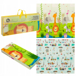 Izglītojo&scaron;s divpusējs aktivitātes paklājs Lionelo Robby 180x200 cm