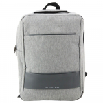 City Business Backpack USB Middle Compartment Gray 14L