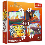 Puzzle - "4 in 1" - Brave Lion King / Disney Lion King Trefl 34653