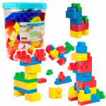Educational Large Building Blocks in a Bucket Set Pink 160 pcs.