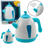Battery Kettle Steam Lights Sounds Turquoise