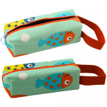 School Pencil Case Fish Kit Green Handle