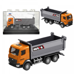 Dump Truck Metal Collectible Model Huina Orange 1:80