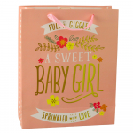 Baby Shower Birth Gift Bag For Girl 32 x 26 x 12 cm