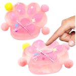 Cat Paw Anti-Stress Sensory Squishy Bow Transparent