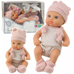 Baby Doll, Pink Outfit, Hat, Bib, 18 cm