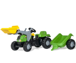 Traktors ar pedāļiem ar kausu un piekabi Rolly Toys Rolly KID 023134