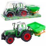 Tractor Agricultural Vehicle Farmer With Seeder Green