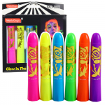 Face Painting Set Neon UV Fluorescent Pencils 6pcs