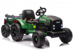 CH9959B Battery Operated Tractor with Trailer Dark Green 24V