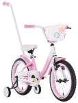 Laste jalgratas Tabou Miss 14", roosa/valge