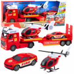 Fire Truck Helicopter Car Lights Sounds Set