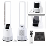 Bladeless Floor Fan Oscillation Timer LCD Display REMOTE CONTROL