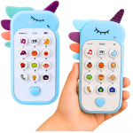 Children's Educational Phone Lights Sounds Melodies Blue