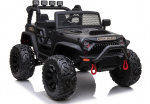 Divvietīgs bērnu elektromobilis Jeep JC666 Black Painted