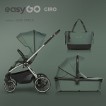EasyGo Giro Sage Green 2-in-1 lapsevanker W/EA/GIRO/SG
