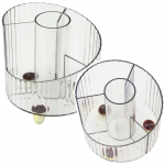 School Supplies Organizer Office Transparent White