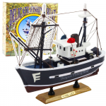 Collectible Decorative Model Fishing Boat Flying Lady 24x23cm