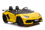 Divvietīgs bērnu elektromobilis Lamborghini Aventador  SX2028 Yellow