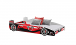 Batcar lastevoodi 160x80 madratsiga FORMULA Punane