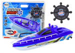 Remote Controlled Police Boat RC Blue Remote Control 27MHz