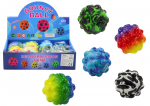 Spīdo&scaron;a bumbiņa ar izvirzījumiem Colorful 6,5 cm