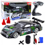 Drift Car RC Black Green 30km/h 1:16