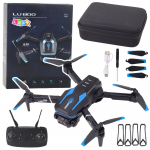 Remote Controlled Drone LU800 Camera LED Lights Blue