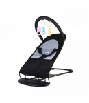 &Scaron;ūpuļkrēsliņ&scaron; TLC Baby Bouncer Soft black