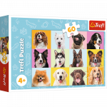 Puzzles - "60" - Sweet puppies / Trefl 17374