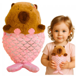 Plush Toy Capybara Mermaid Pink 28cm