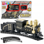 Classic Train Locomotive Freight Wagon Tracks 53 x 48.5 cm